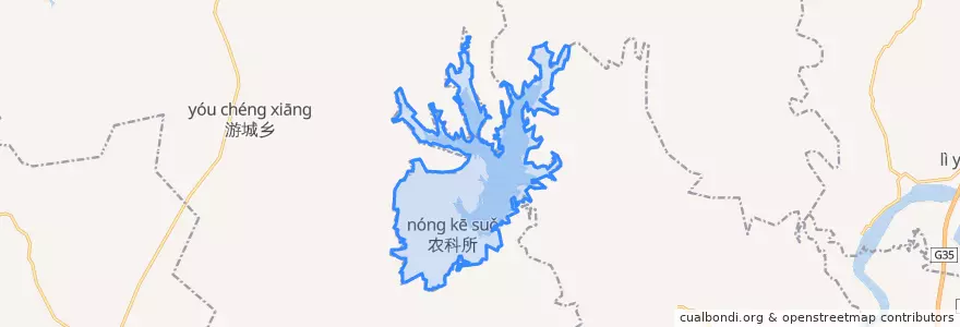 Mapa de ubicacion de 农科所.