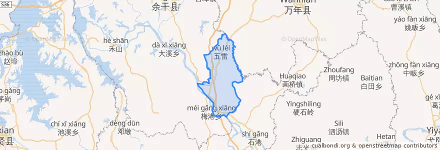 Mapa de ubicacion de 黄金埠镇.
