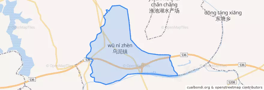 Mapa de ubicacion de 乌泥镇.