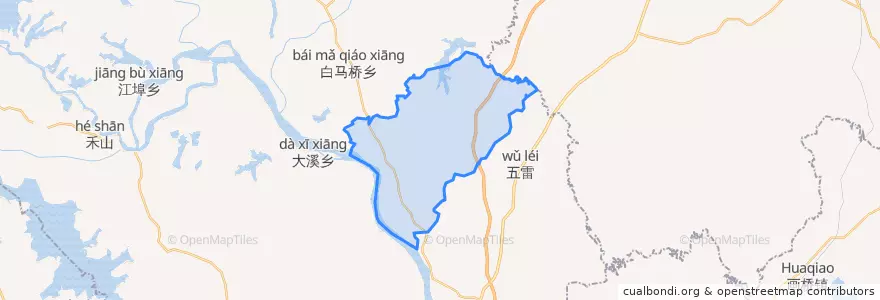 Mapa de ubicacion de 杨埠镇.