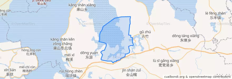 Mapa de ubicacion de 大塘乡.