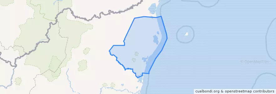 Mapa de ubicacion de Puerto Cabezas (Municipio).