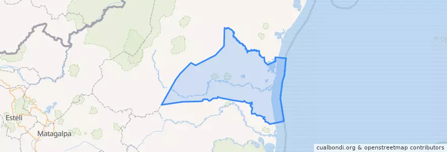 Mapa de ubicacion de Prinzapolka (Municipio).