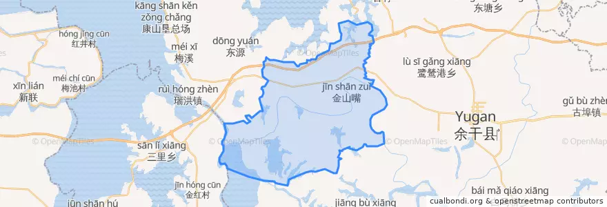 Mapa de ubicacion de 三塘乡.