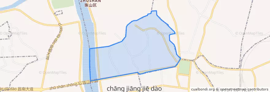 Mapa de ubicacion de 珠山街道.