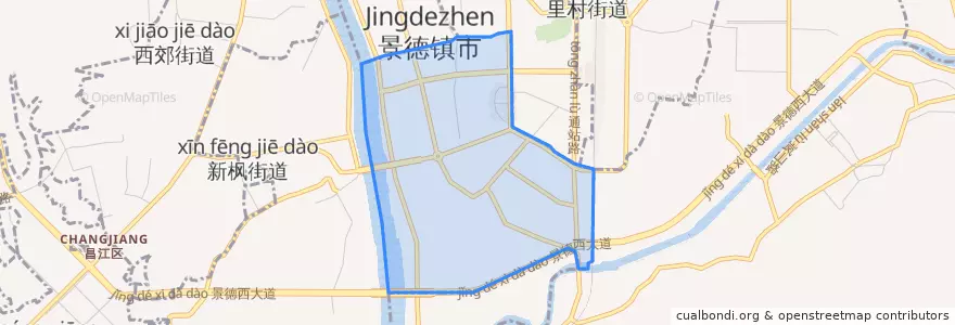 Mapa de ubicacion de 太白园街道.
