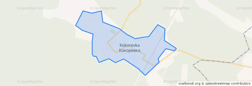 Mapa de ubicacion de Кокоревка.