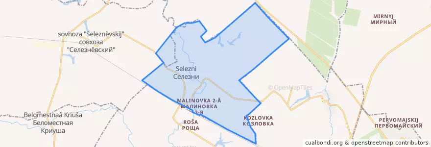 Mapa de ubicacion de Челнавский сельсовет.
