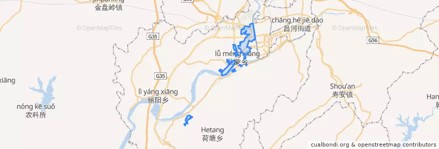 Mapa de ubicacion de 西郊街道.