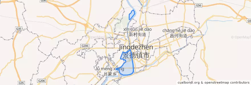 Mapa de ubicacion de 新枫街道.