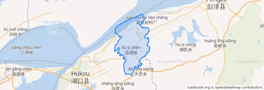 Mapa de ubicacion de 流泗镇.