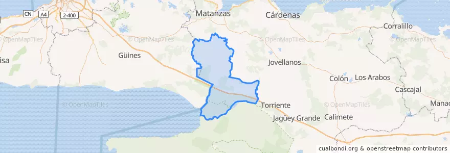 Mapa de ubicacion de Unión de Reyes.