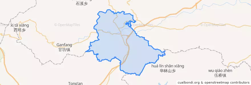 Mapa de ubicacion de 上富镇.