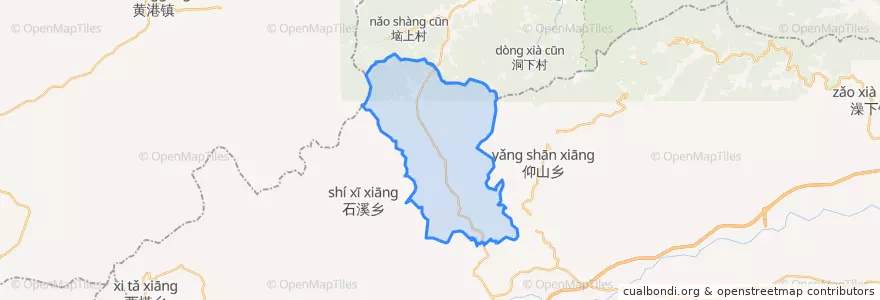 Mapa de ubicacion de 澡溪乡.