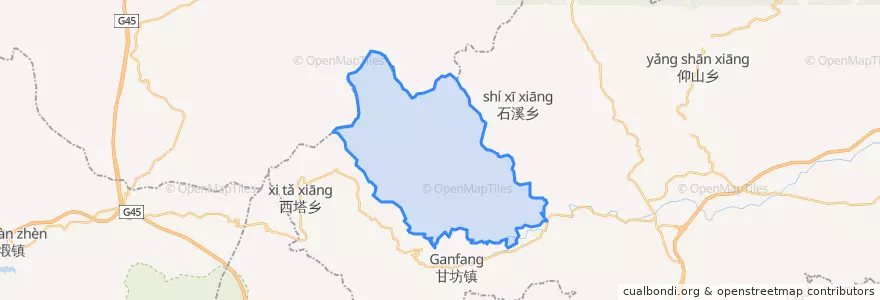 Mapa de ubicacion de 柳溪乡.