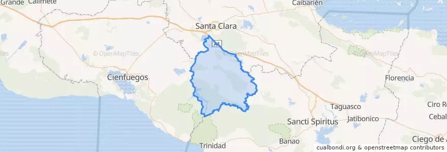 Mapa de ubicacion de Manicaragua.