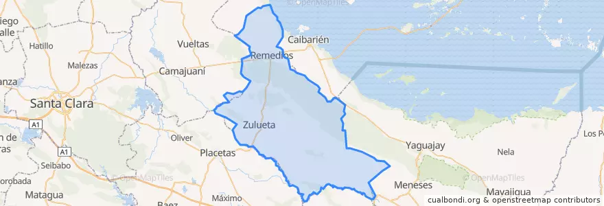Mapa de ubicacion de Remedios.