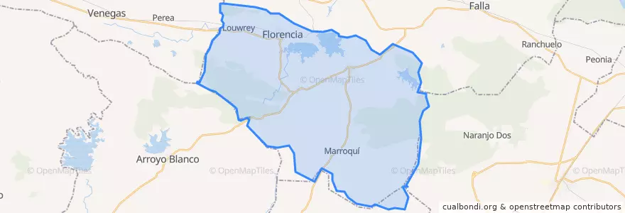 Mapa de ubicacion de Florencia.