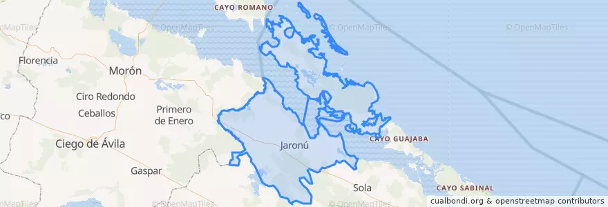 Mapa de ubicacion de Esmeralda.
