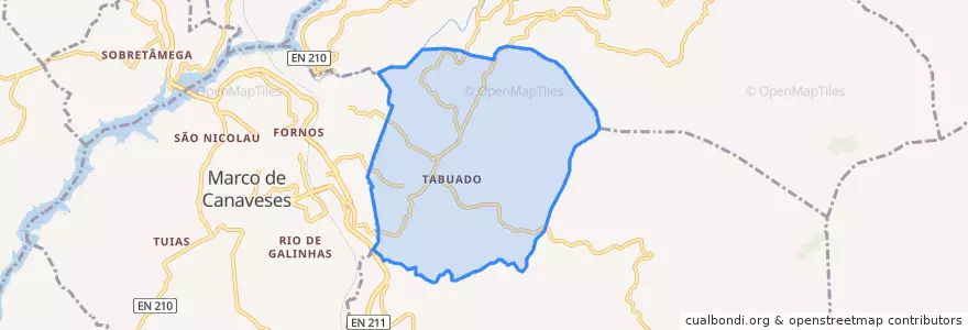 Mapa de ubicacion de Tabuado.