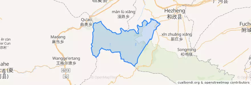 Mapa de ubicacion de Maijiaji.