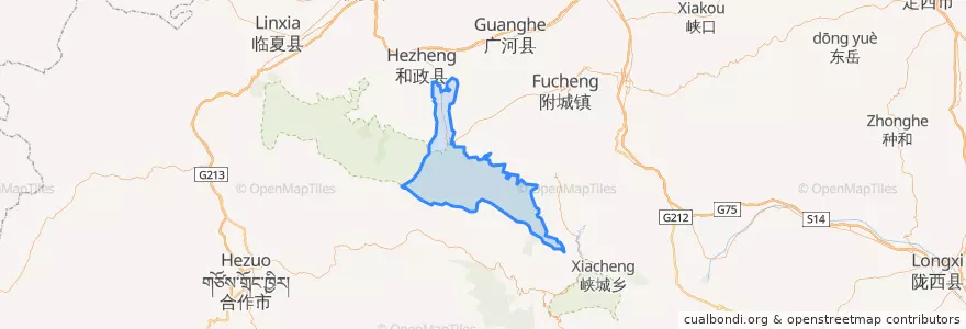 Mapa de ubicacion de 松鸣镇.