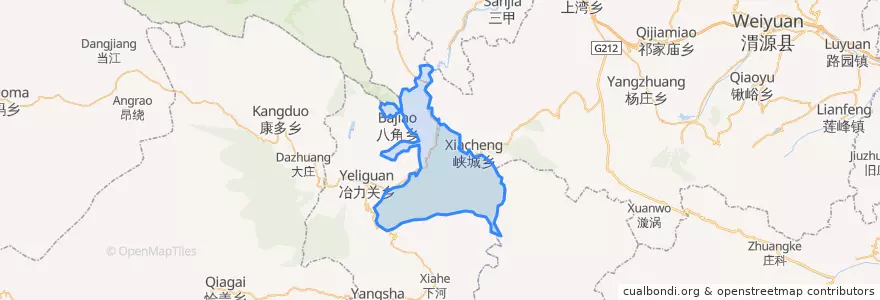 Mapa de ubicacion de Lianlu.