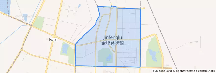 Mapa de ubicacion de 金峰路街道.