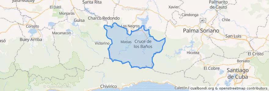 Mapa de ubicacion de Tercer Frente.