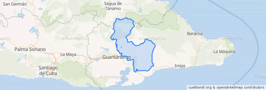 Mapa de ubicacion de Manuel Tames.