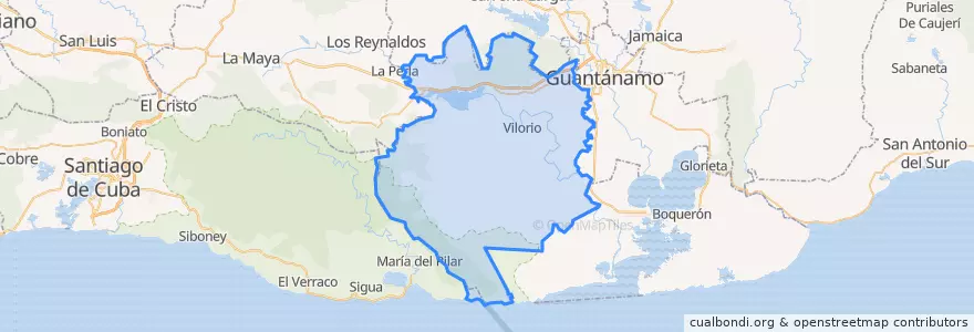 Mapa de ubicacion de Niceto Pérez.
