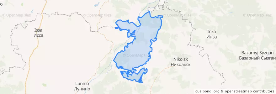 Mapa de ubicacion de Ильминский сельсовет.