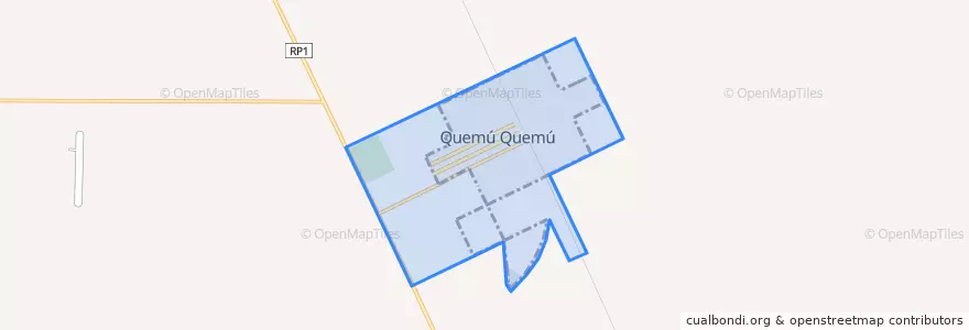 Mapa de ubicacion de Quemu Quemu.