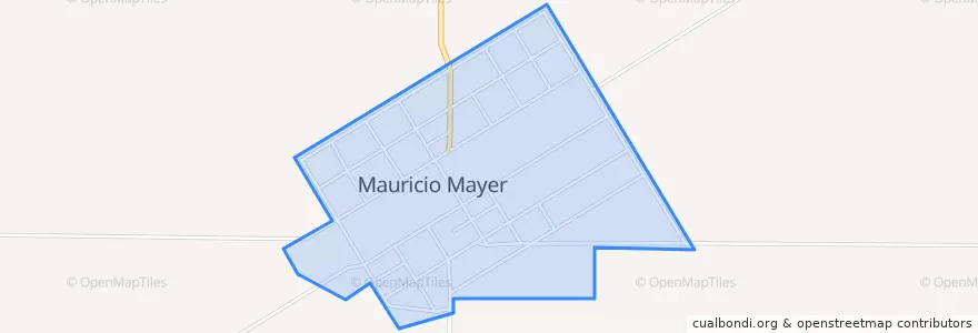 Mapa de ubicacion de Mauricio Mayer.