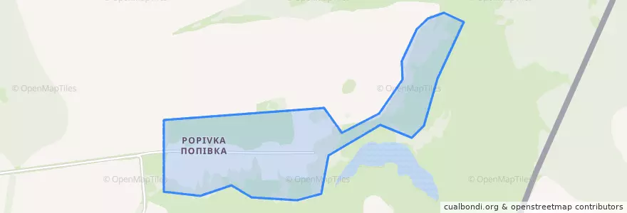 Mapa de ubicacion de Попівка.