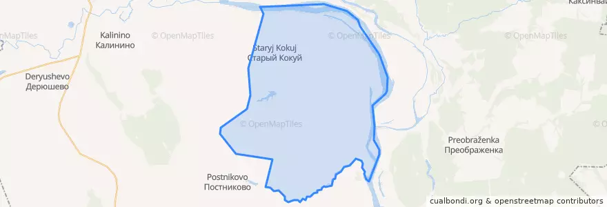 Mapa de ubicacion de Мари-Малмыжское сельское поселение.