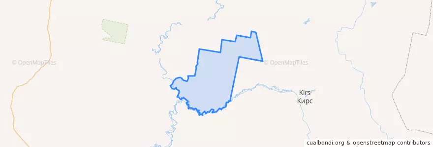 Mapa de ubicacion de Мулинское сельское поселение.