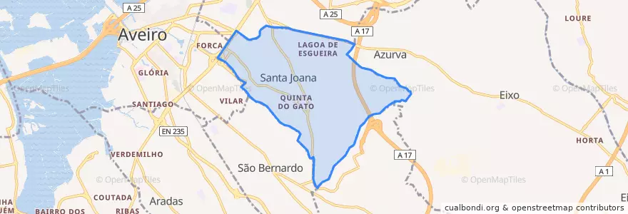 Mapa de ubicacion de Santa Joana.