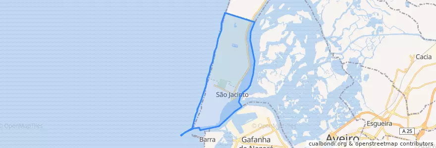Mapa de ubicacion de São Jacinto.