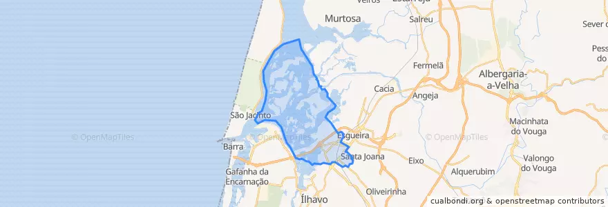 Mapa de ubicacion de Glória e Vera Cruz.