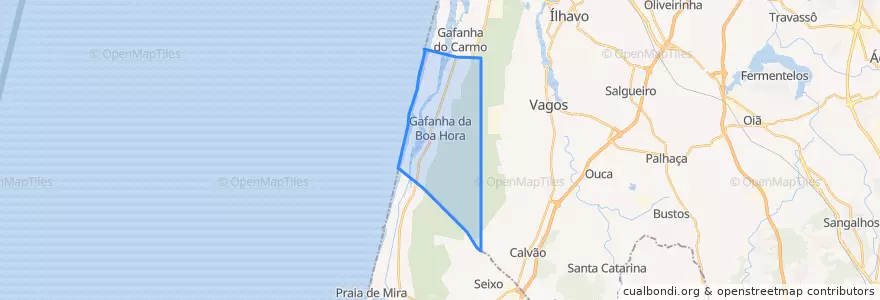 Mapa de ubicacion de Gafanha da Boa Hora.