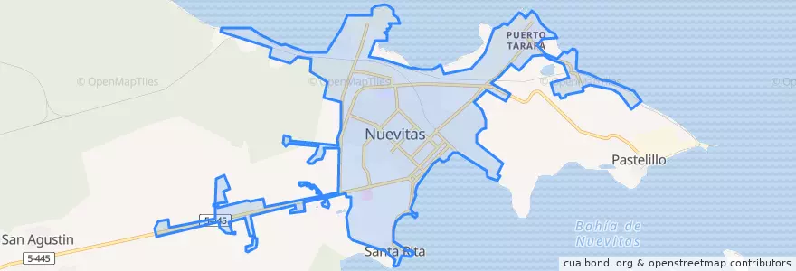 Mapa de ubicacion de Ciudad de Nuevitas.