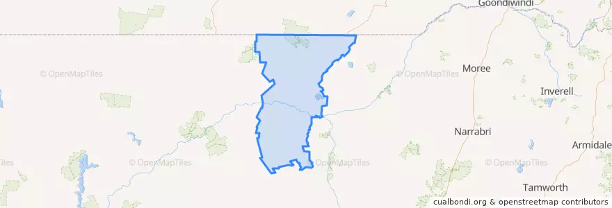 Mapa de ubicacion de Brewarrina Shire Council.