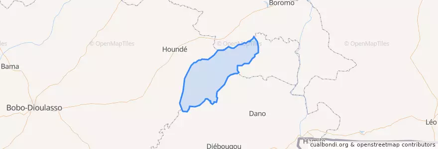 Mapa de ubicacion de Founzan.