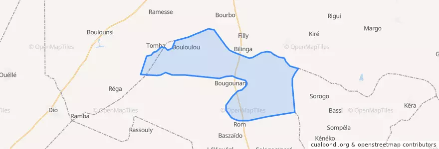 Mapa de ubicacion de Léba.