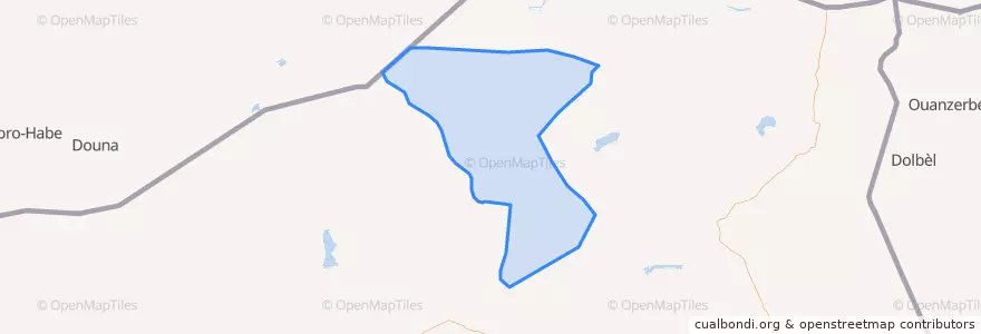Mapa de ubicacion de Déou.
