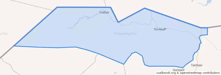 Mapa de ubicacion de Tin-Akoff.