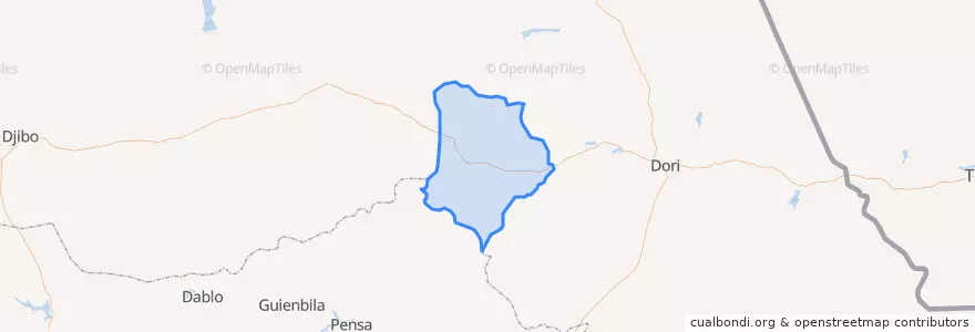 Mapa de ubicacion de Gorgadji.