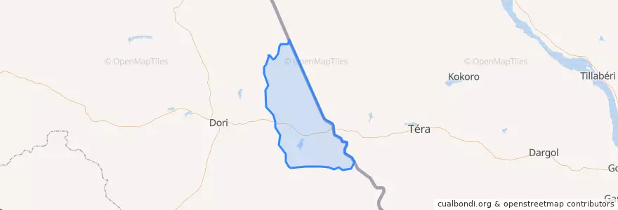 Mapa de ubicacion de Seytenga.