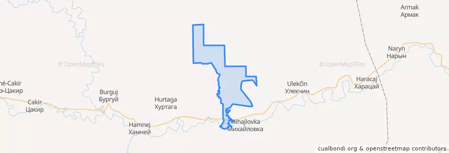 Mapa de ubicacion de Усть-Бургалтайское сельское поселение.
